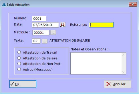 Attestations