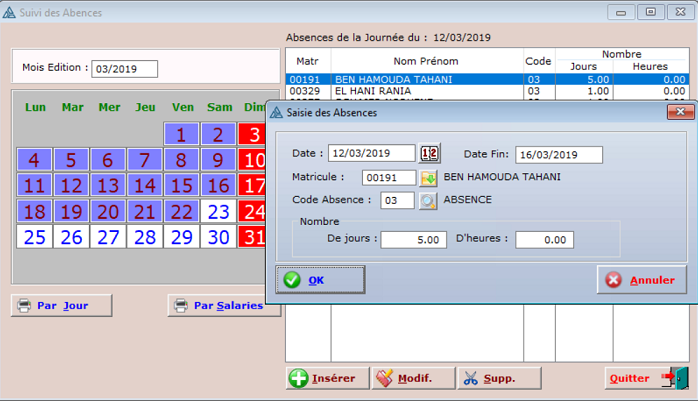 Absences